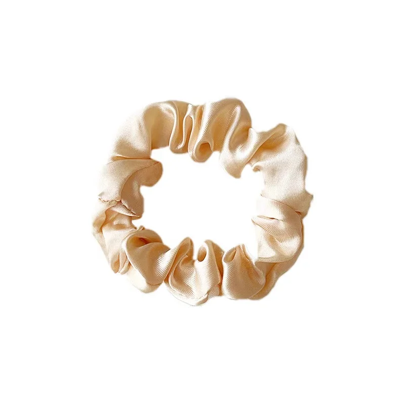 French Satin Hair Loop Korean Minimalist Retro Dance Headdress Women Girls Tie Hair Rope