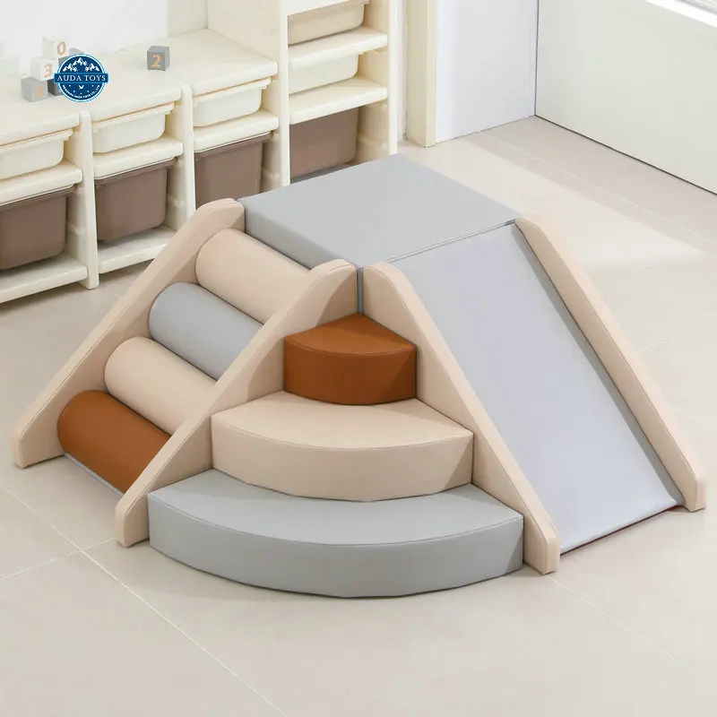 4 Pcs Neutral Soft Floor Kids Play Area Mobile Climber Softplay Equipment Indoor