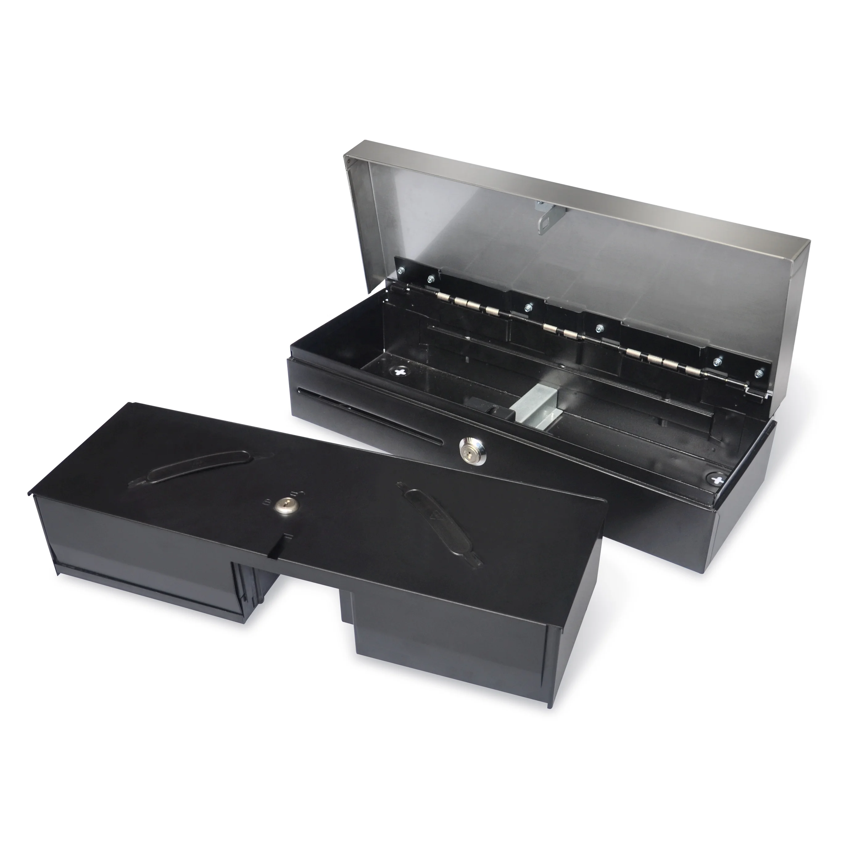 High class flip top RJ11 electronic money strong security retail cash drawers lock box for shop