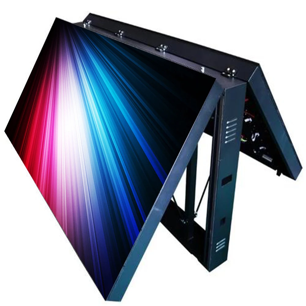 Outdoor Customized  P4 P5 P6.67 Advertising LED Display Screen Double Sided Screen for Advertisement