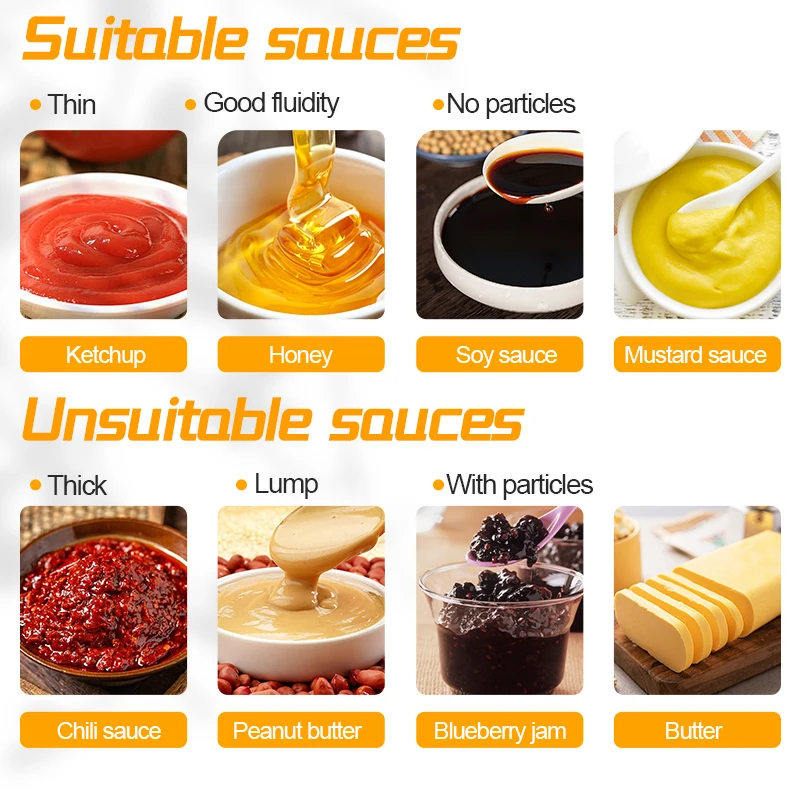 DaoSheng Wholesale Hotel Restaurant Supplies Food Grade 3 Head Liquid Jam Pump Syrup Pump Sauce Dispenser