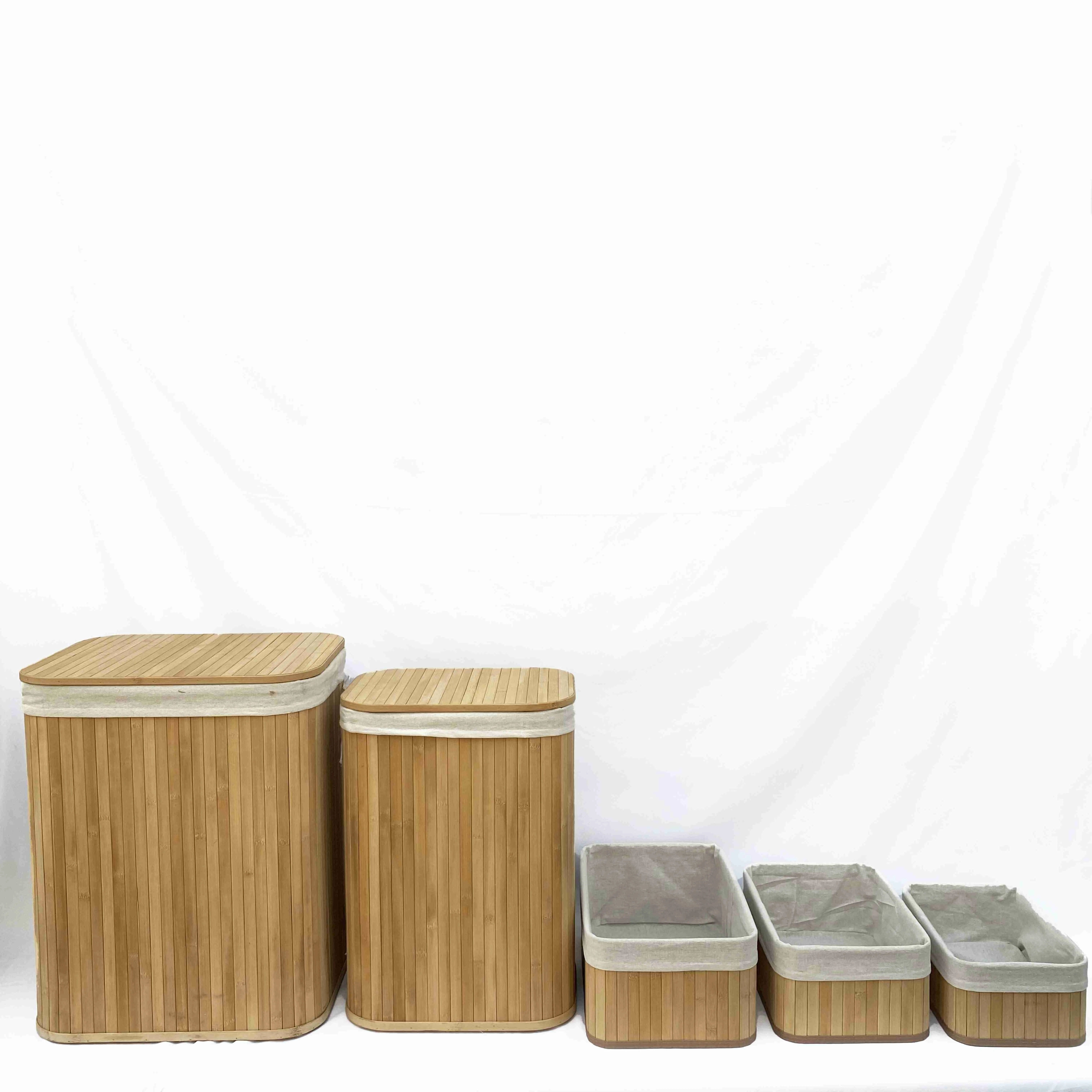 high bamboo storage baskets laundry baskets for organizing clothes laundry hamper