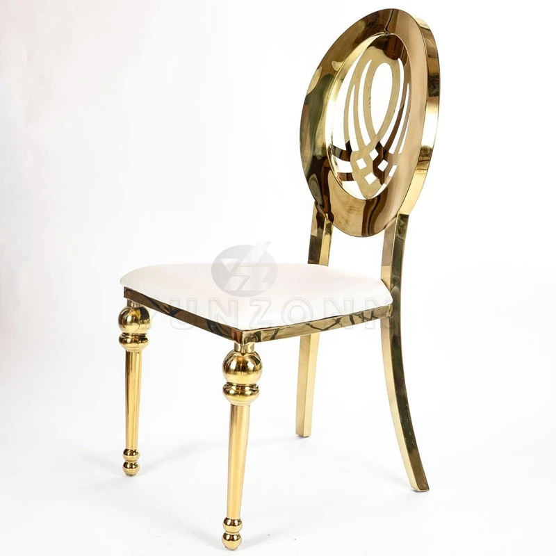Luxury Modern Stainless Steel Chairs Weddings Events Hotels Bars Outdoor Parties Wholesale Fabric Leather Seat Options
