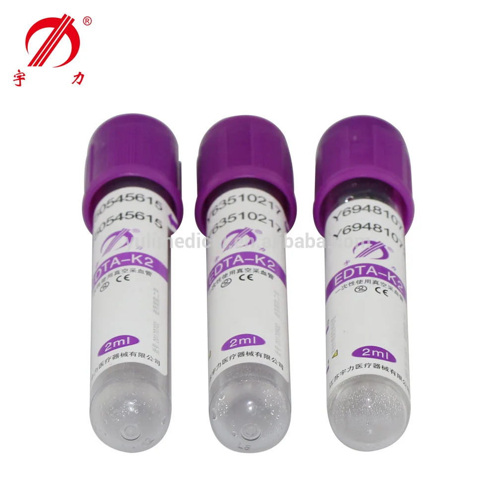 Medical disposable blood collection vacuum edta tube
