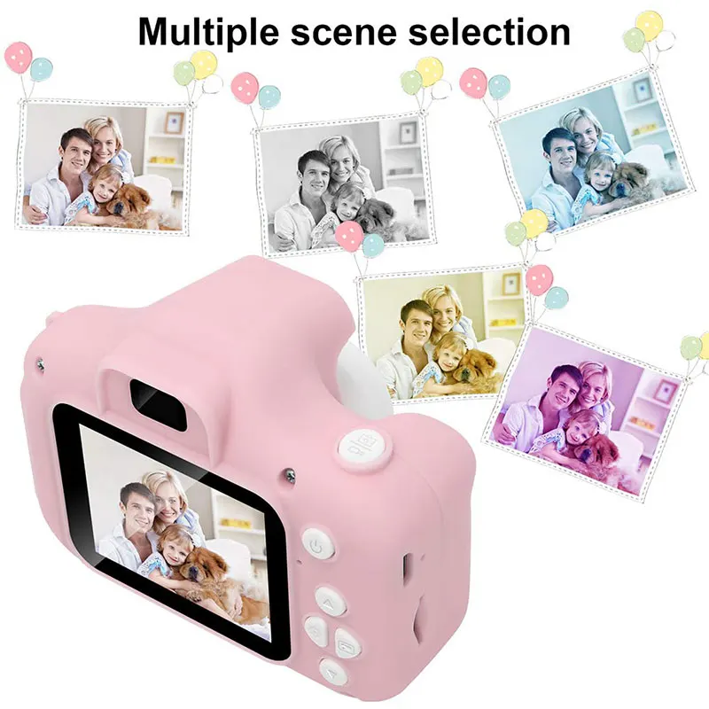 2.0 Inch kids Digital HD camera mini camera silicon soft cover portable video camera creative for kids gifts
