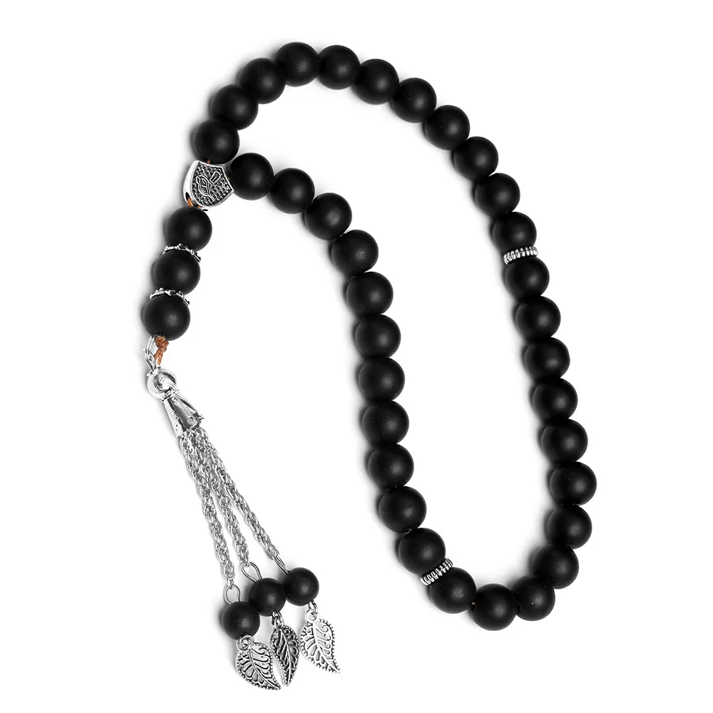 Natural gemstone Wholesale tasbeh prayer beads 10mm  hematite prayer beads 33 beads Islamic Muslim religious gifts