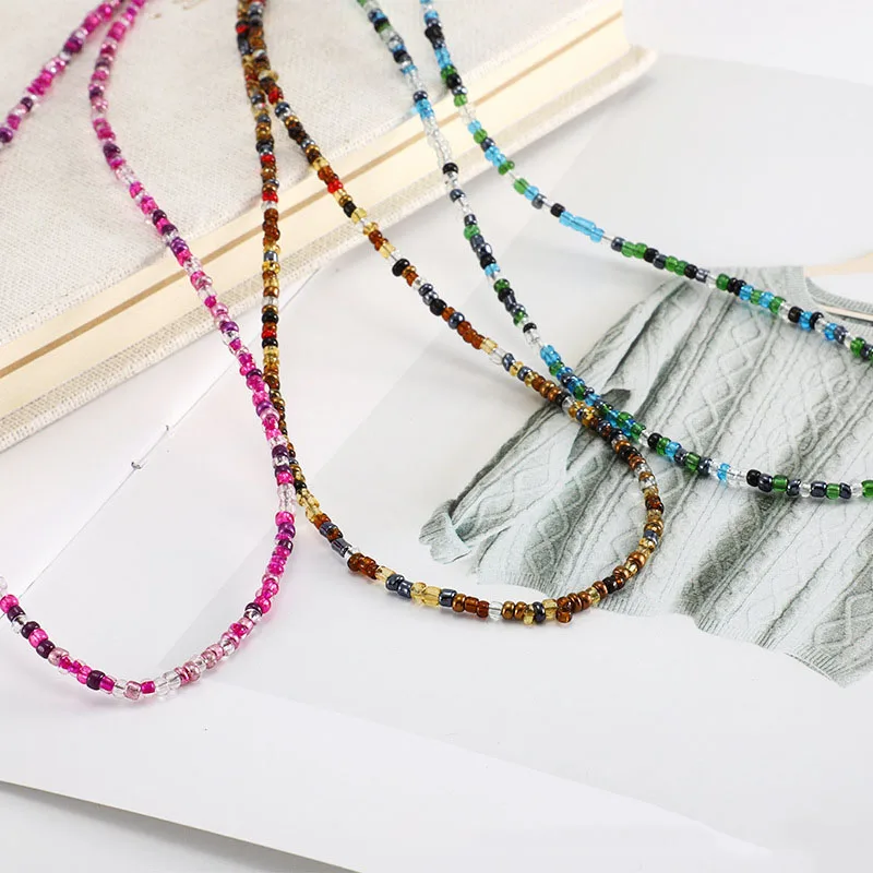 Adjustable Eyeglass Strap Eyeglass Holder Anti Slip Beaded Eyeglass Chain