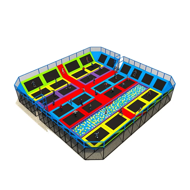 20ft commercial kids indoor jumping big fitness bungee trampoline