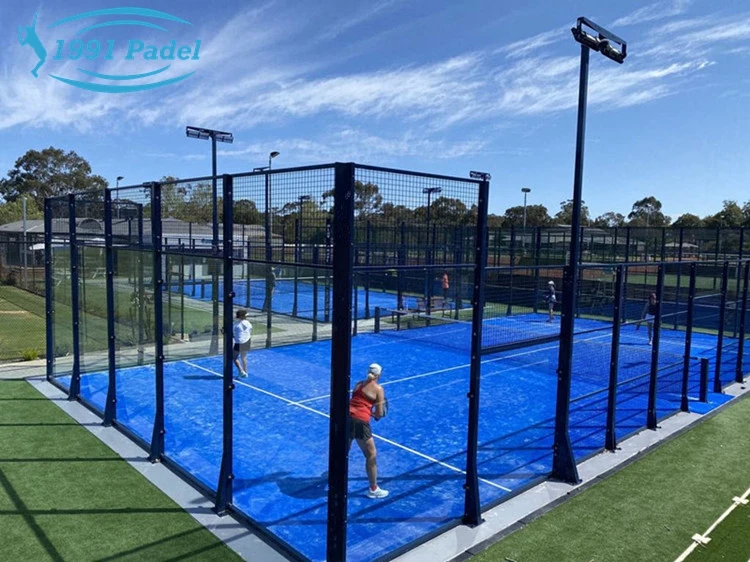 2024 Лидер продаж панорамный Padel Court Canchas De открытый весло Теннисный корт для продажи купить padel