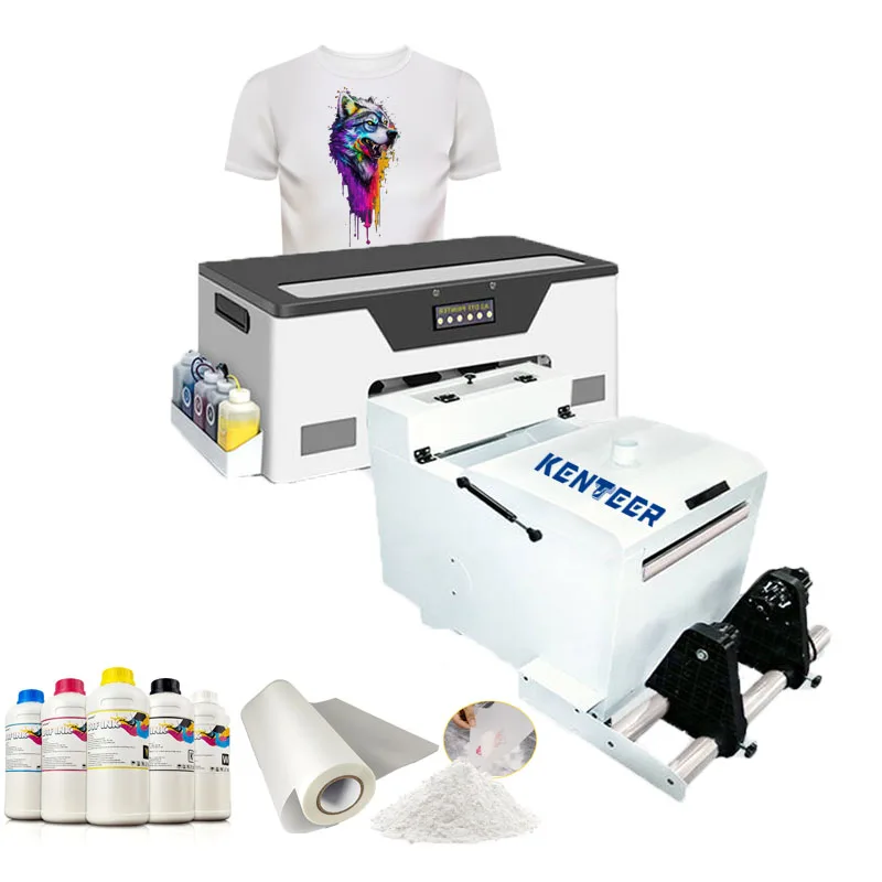 Automatic Digital 13 Inch DTF Printer A3 XP600 DTF Printer 30cm T Shirt Heat Transfer Printing Machine For Small Business