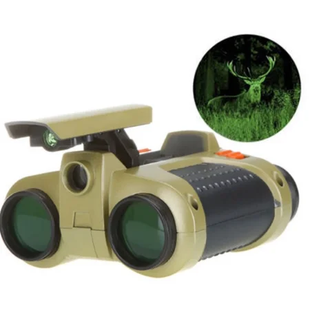 
4x30 Binocular Telescope Night Vision Viewer Surveillance Spy Scope Light Green Film Focusing Night Vision Telescope 
