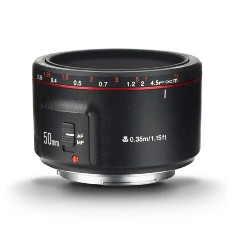 Объектив Yongnuo для Canon T6 EOS 700D 750D 800D 5D Mark II IV 10D 1300D объектив YN 50 мм 1.8II EF AF