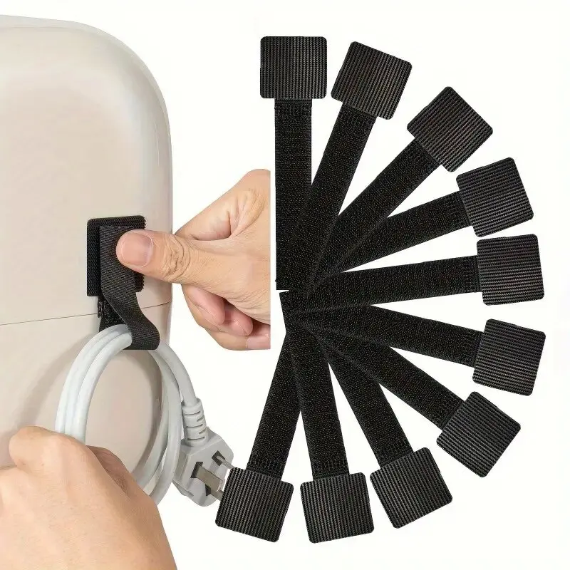 10 pack stick on cord holders for cables self adhesive cable ties kitchen appliances cord wrapper