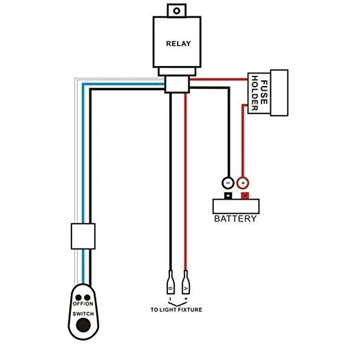 14AWG 12В пульт дистанционного управления стробоскоп автомобильный ATV LED свет бар жгут проводов