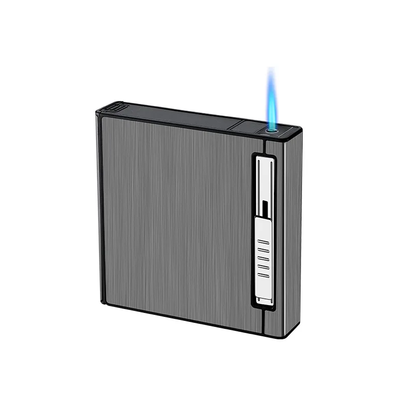 Wholesale Cigarette Box With Gas Lighter Case Box Lighter Custom Cigarette Case Metal