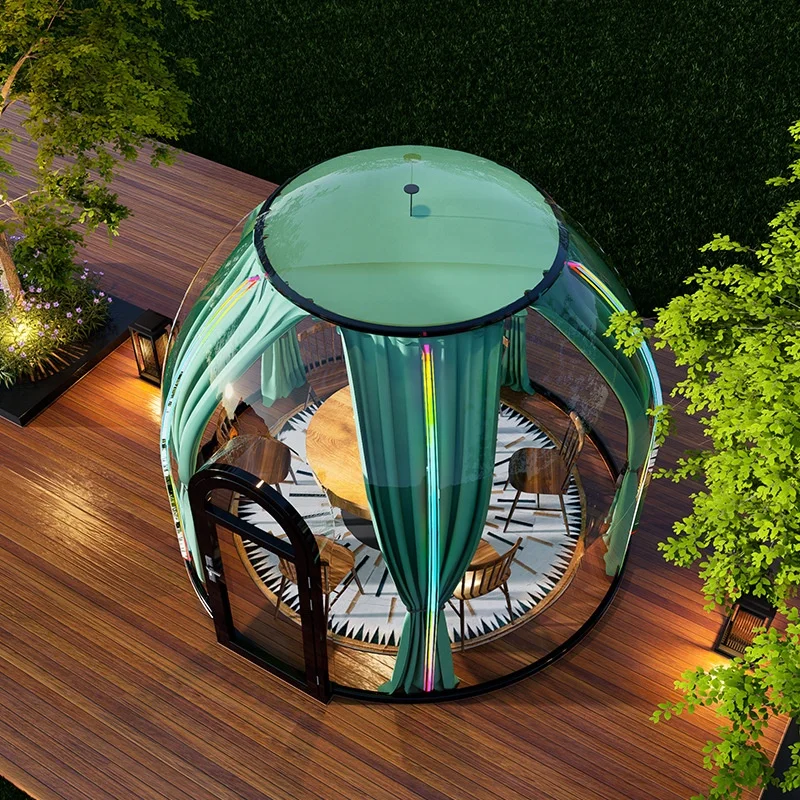 Outdoor new customize transparent glamping hotel resort house insulated windproof bubble dome tent home