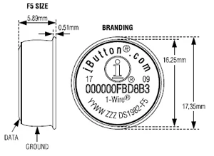 DS1982-F5 + IBUTTON 1 кбит ADD To-только в том случае F5 карты памяти