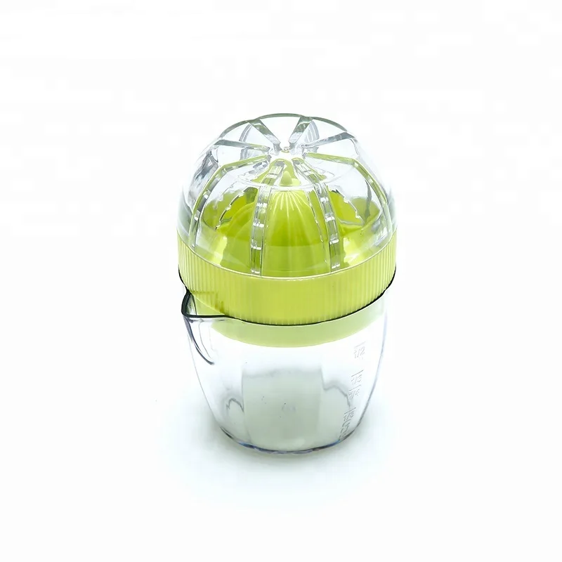 Food Grade Manual Fruit Citrus Juicer with Transparent Measuring Cup Inside