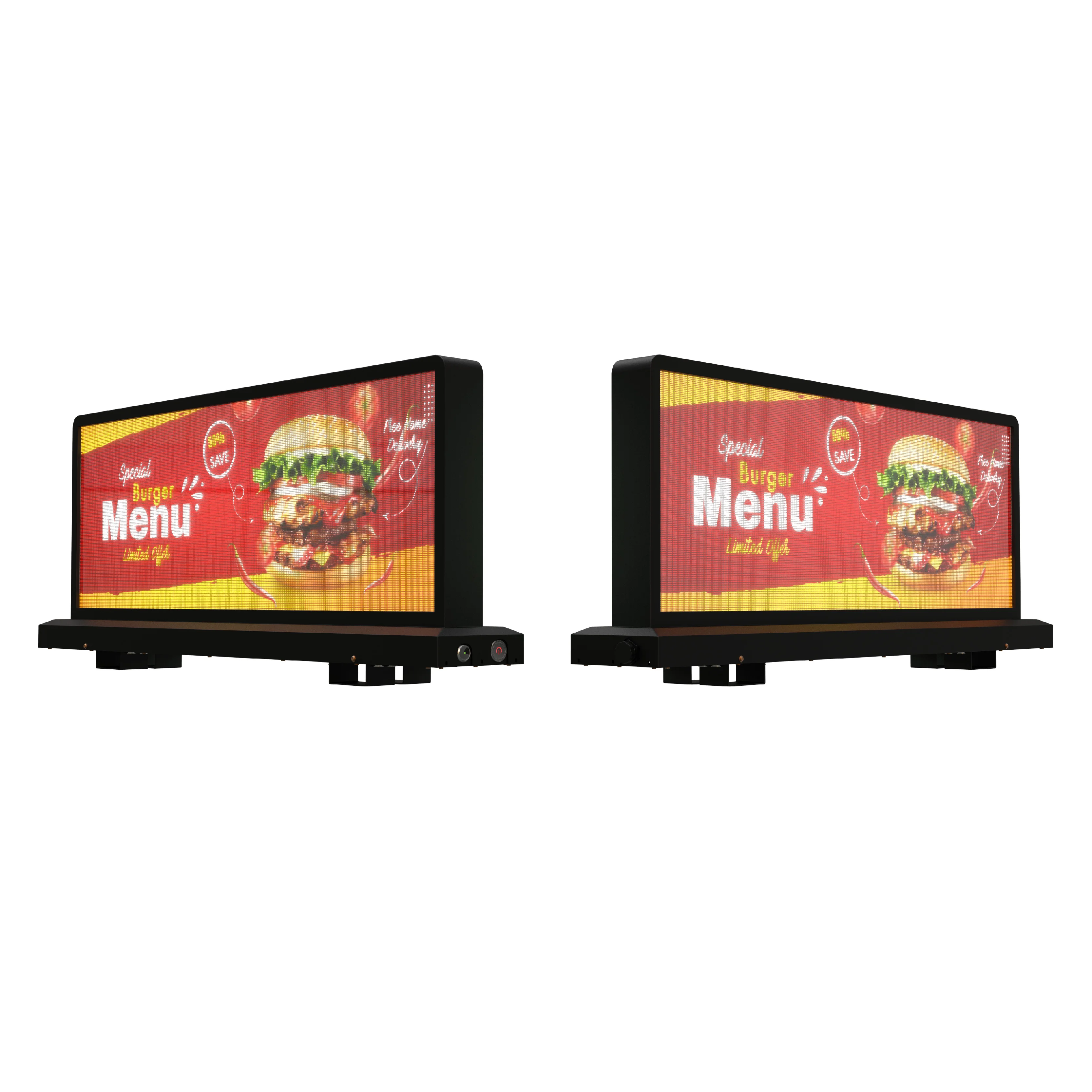 Custom Digital Commercial Advertising Outdoor Waterproof Car Roof Board Taxi Top Led Display Screen