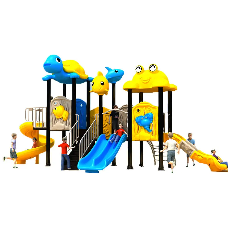 Пластиковая горка для детских площадок