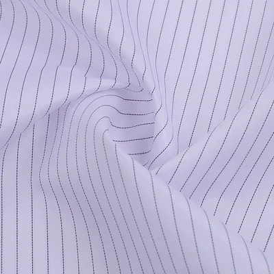 99% Polyester 1% Carbon Fiber 5mm 75D*100D Strip Polyester Anti-static ESD Fabric for Antistatic Clothing