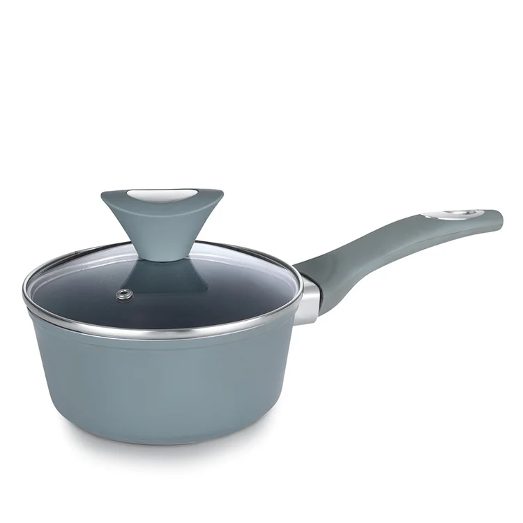 Popular forged nonstick 7pcs cookware set with stone coating