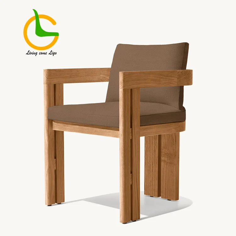 Outdoor Furniture Set Luxury Teak Garden Sofa Villa Patio Furniture Set Modern Resort Luxury Couche Hotel Patio Outdoor Sofa