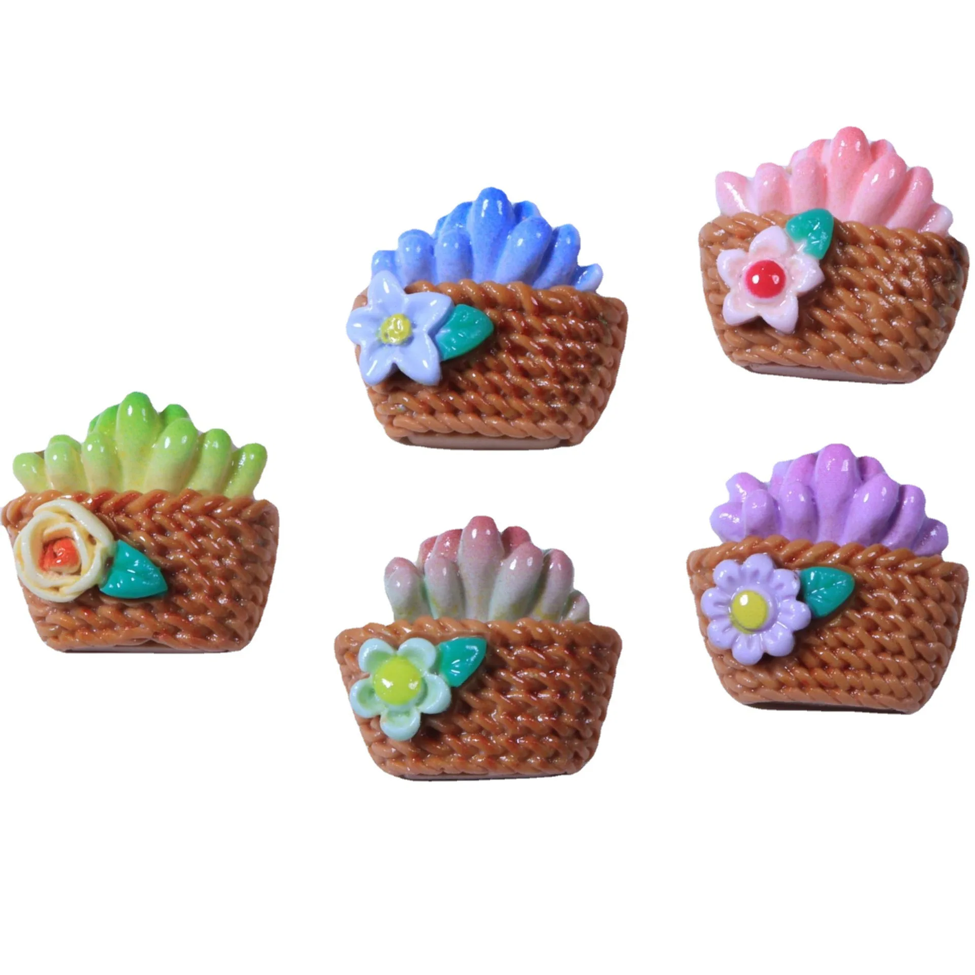 potted succulentt  patch DIY cream glue accessories hairpin cave shoes 3D factory outlet