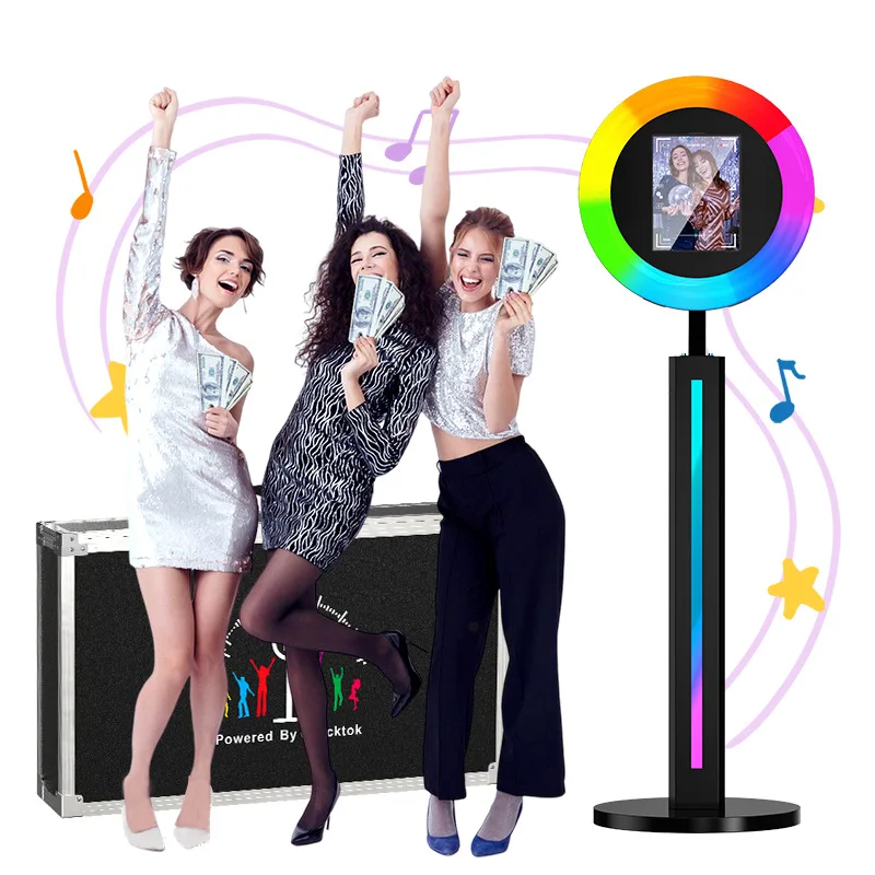 360 Spin Mirror Photo Booth Touch Screen Wedding Party Ipad Photo Booth Machine