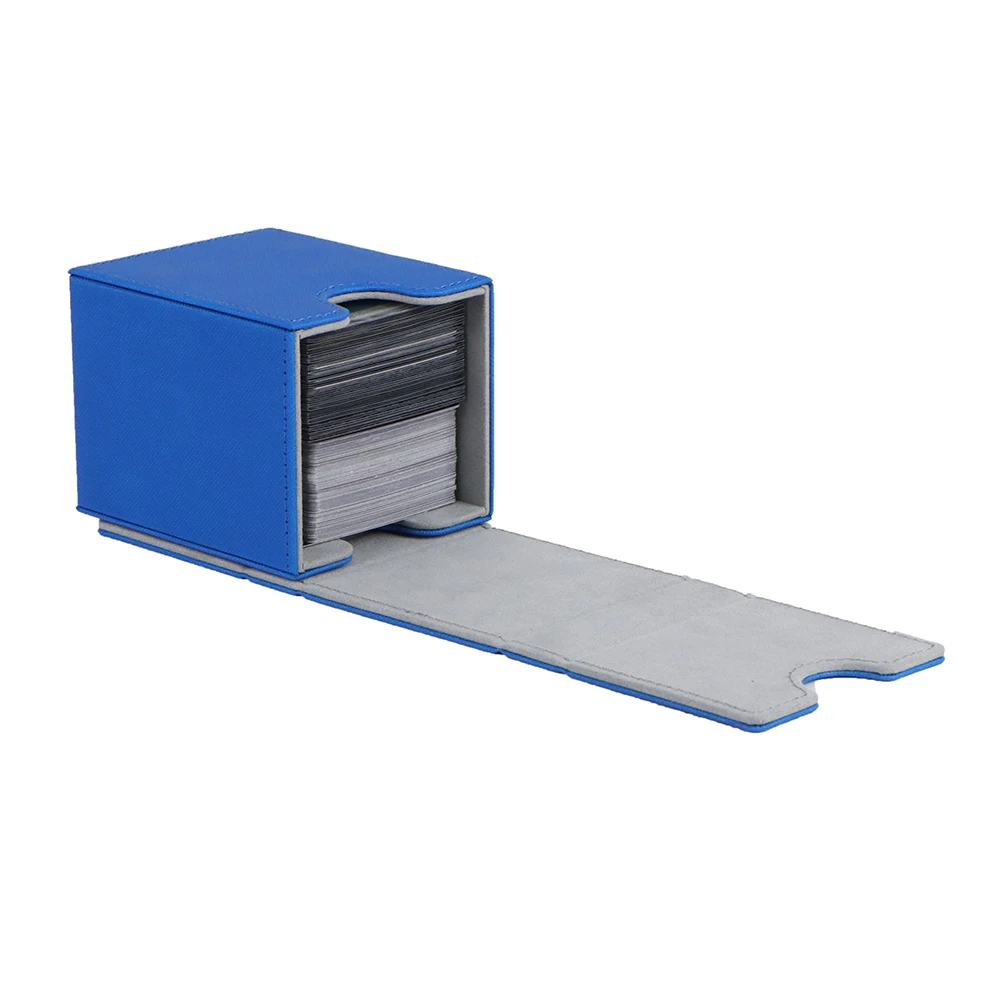 Оптовая продажа 100 + искусственная кожа для хранения игр Yu-Gi-Oh коробка карт с пользовательским логотипом из кожи Tcg Mtg