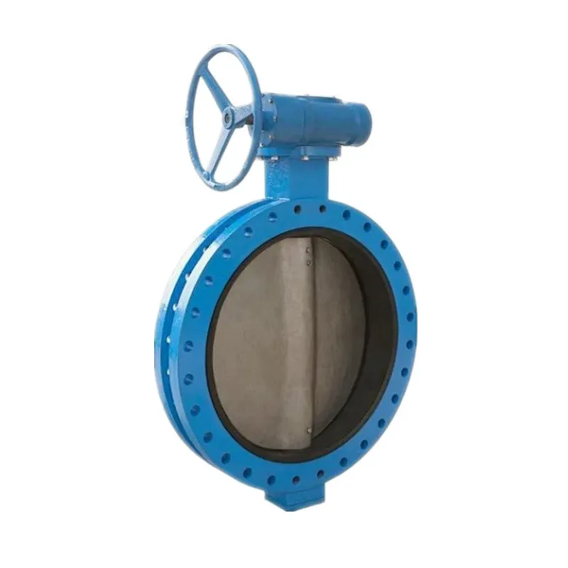 High Pressure Carbon Steel Ductile Iron Valve Gear Double Eccentric Flange Wafer Type Butterfly Valve