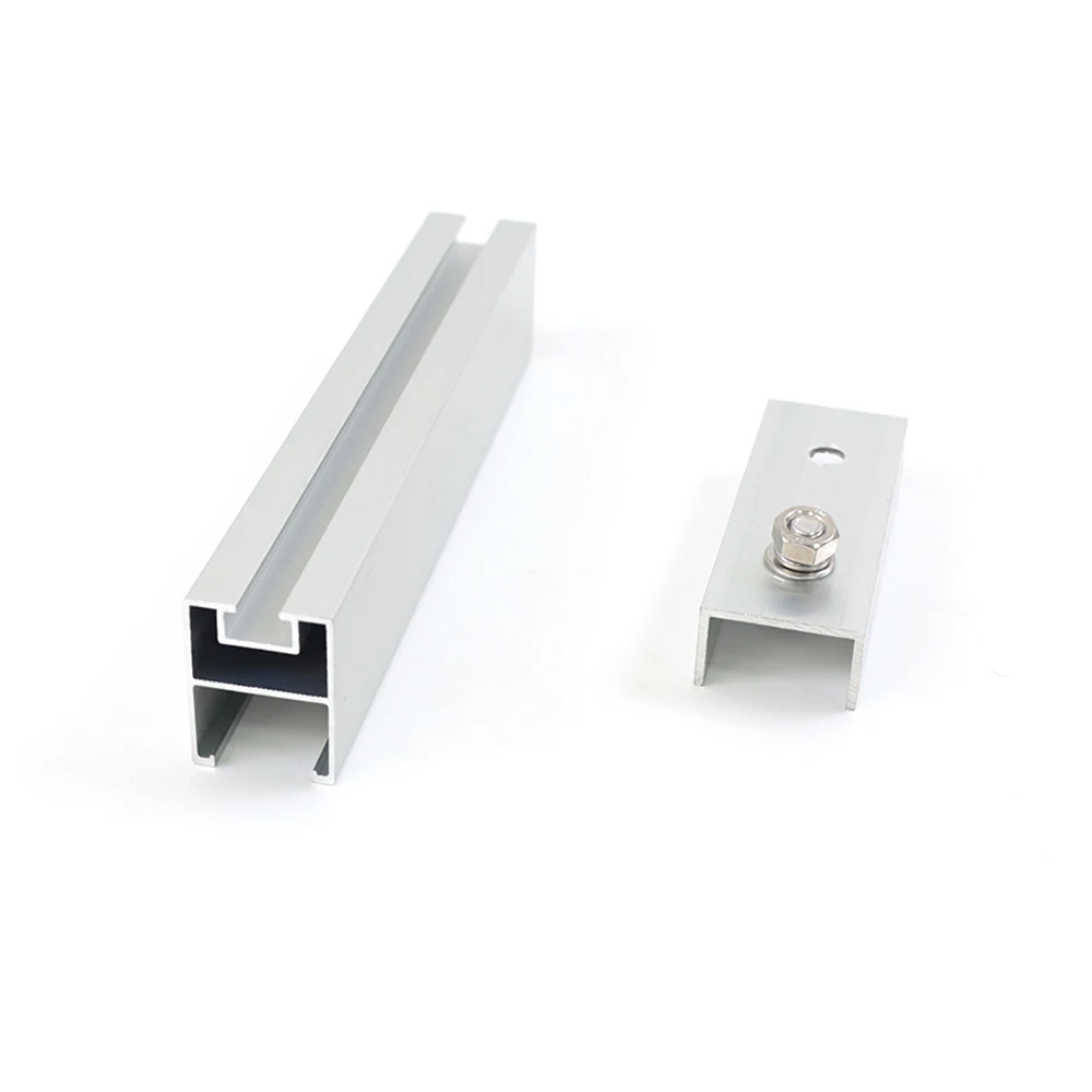 Mini Rail Mounting System Metal Roof Solar Panel Mounting Clamp Solar Canopy Solar Bracket Mounting Structure Systems
