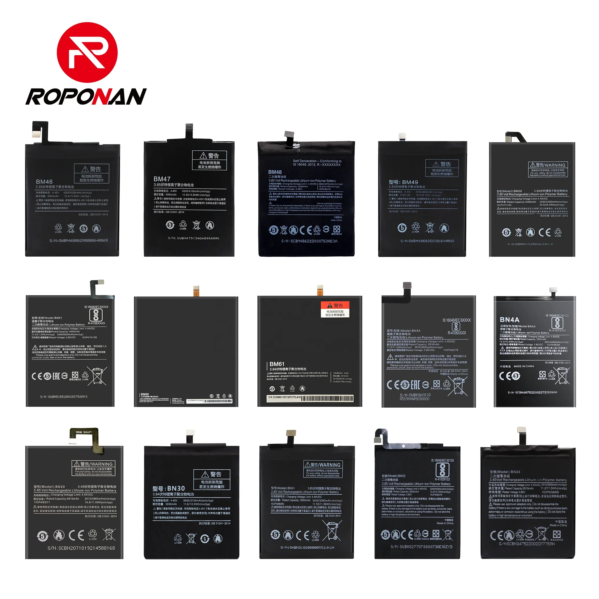 Аккумулятор BN31 BN37 BN41 BN43 BN44 BN47 BM47 BM48 BM52 для Xiaomi Redmi 6A 5A 4A 4X 5 PLUS A2 Lite 3 4 6 Pro батарея мобильного
