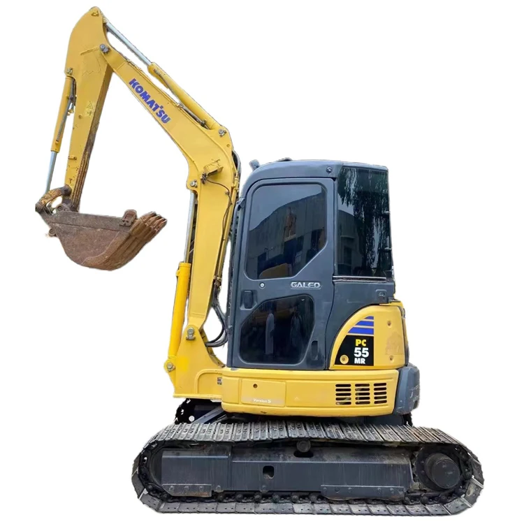 Good condition pc55mr-2 used mini digger excavator 5.5 ton used mini excavators sale
