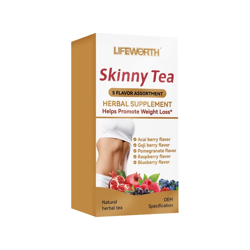 Lifeworth Private label Slim tea bag 28 day flat tummy Herbal Detox slimming weight loss tea