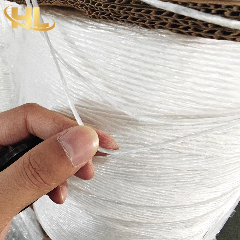 Cheap Price Discount UV-resistant Paper Core Fibrillated Split Film White Binding PP Twine