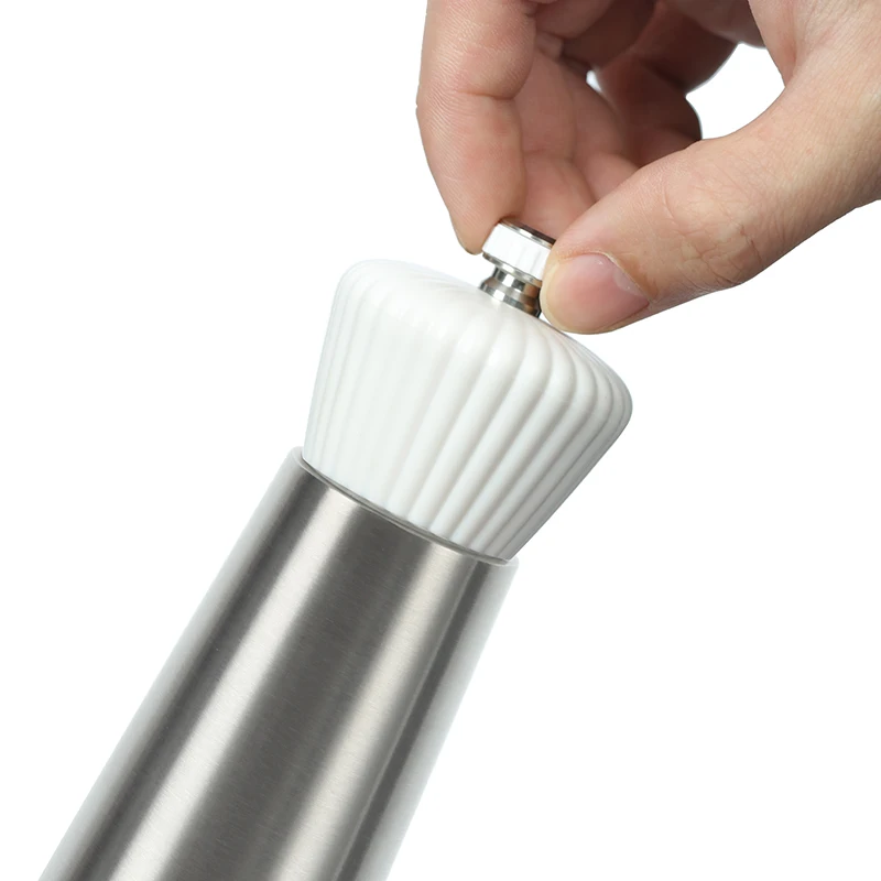 stainless steel adjustable coarseness ceramic mechanism manual dry spice salt and pepper grinder bottle mill set kitchen home