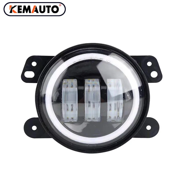 New arrival 4inch Round angel eye Led Fog Lights 30W 6000K Halo Ring DRL Off Road Fog Lamps