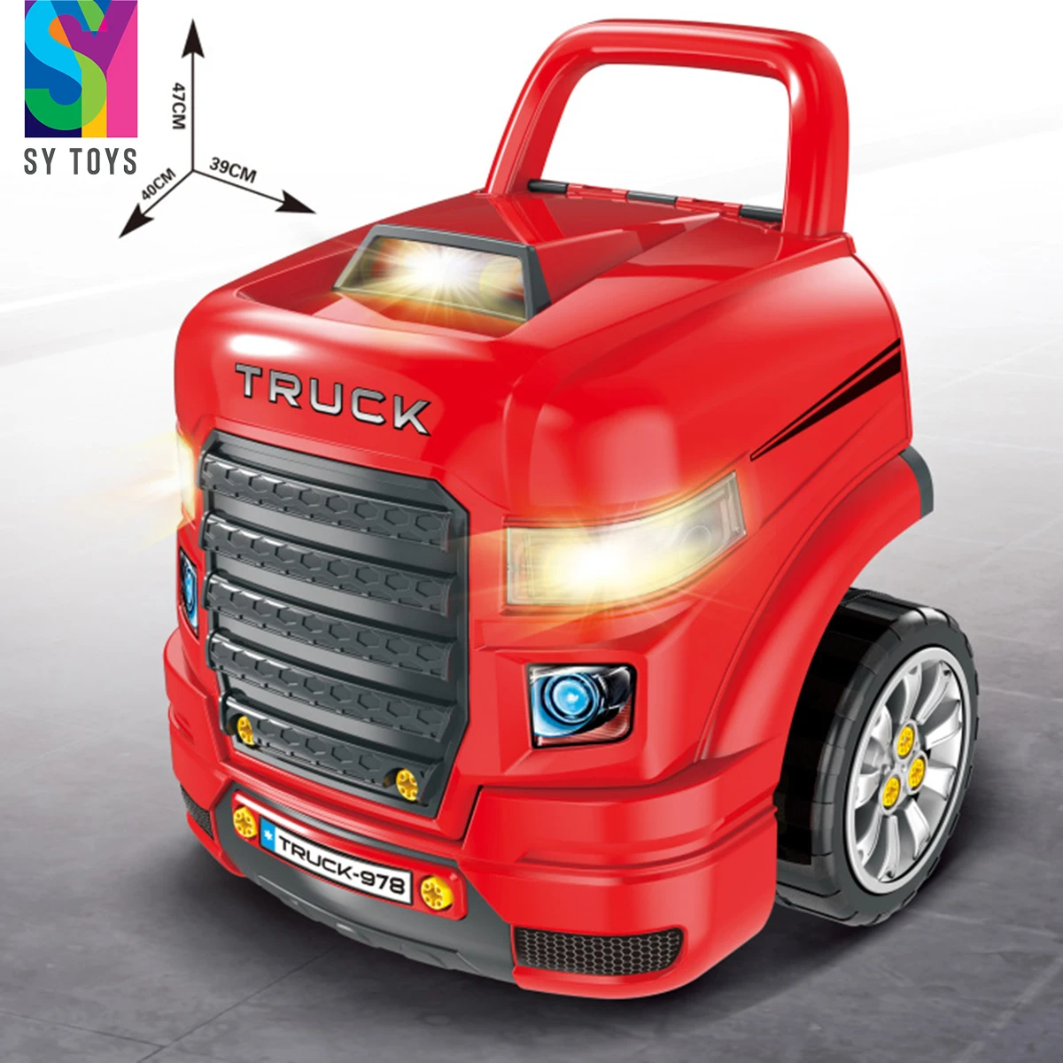 SY TOYS Multi-Function RC Car Workshop Toy Set For Kids Engine Disassembly Play With Truck & Mechanic Car Repair Top Kids Toy