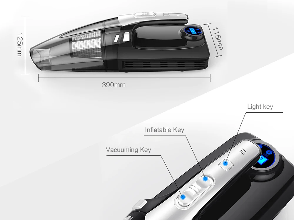 Auto detailing high-power air pump electric four-in-one car vacuum cleaner car wash