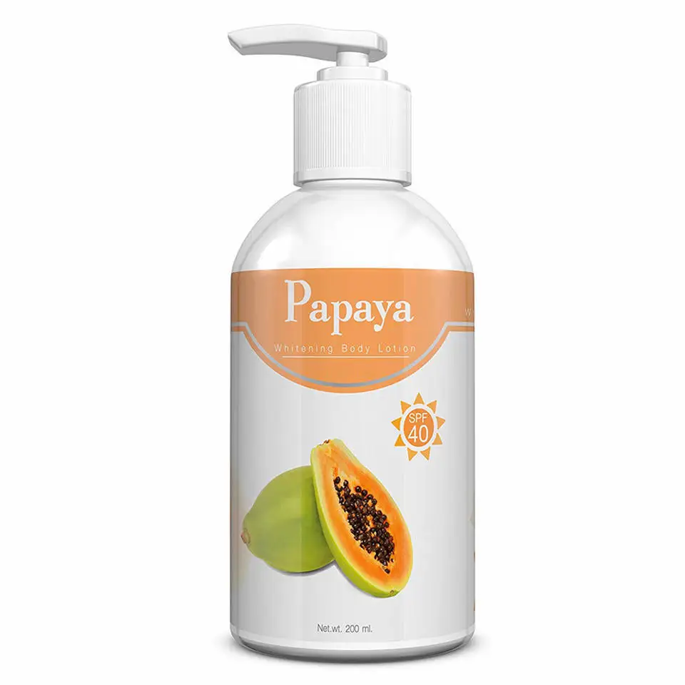 Private Label Vegan Organic Black Skin Whitening Kojic Acid Papaya Body and Face Lotion