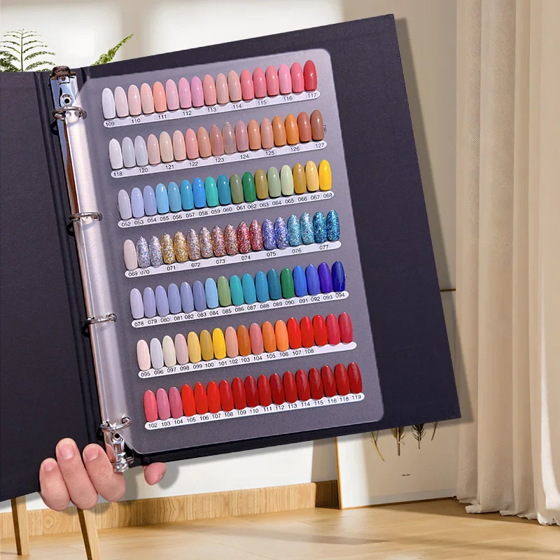 Nail Polish Gel Display Panel Detachable Activity Inside Color Card Color Sample 2024 New Large Display Book