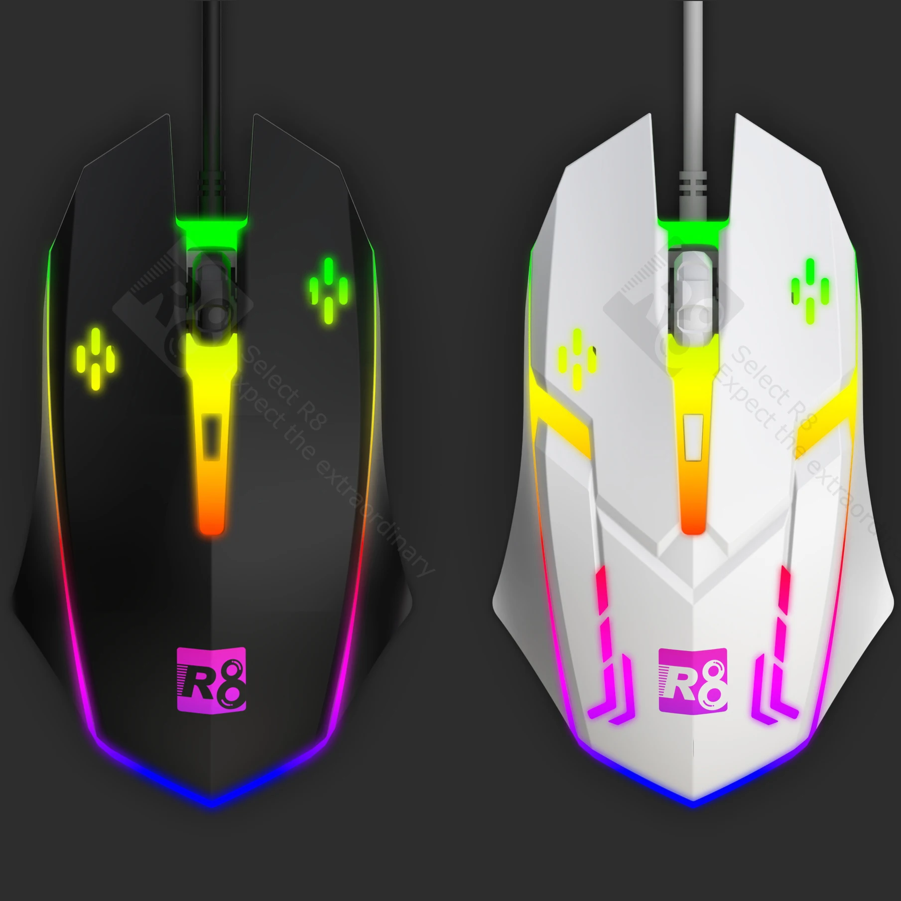 2021 Hot Sale Ergonomic 4D RGB Wired Gaming Mouse Gamer Computer Accessories And Parts Mice Souris Mouse For Laptop Desktop