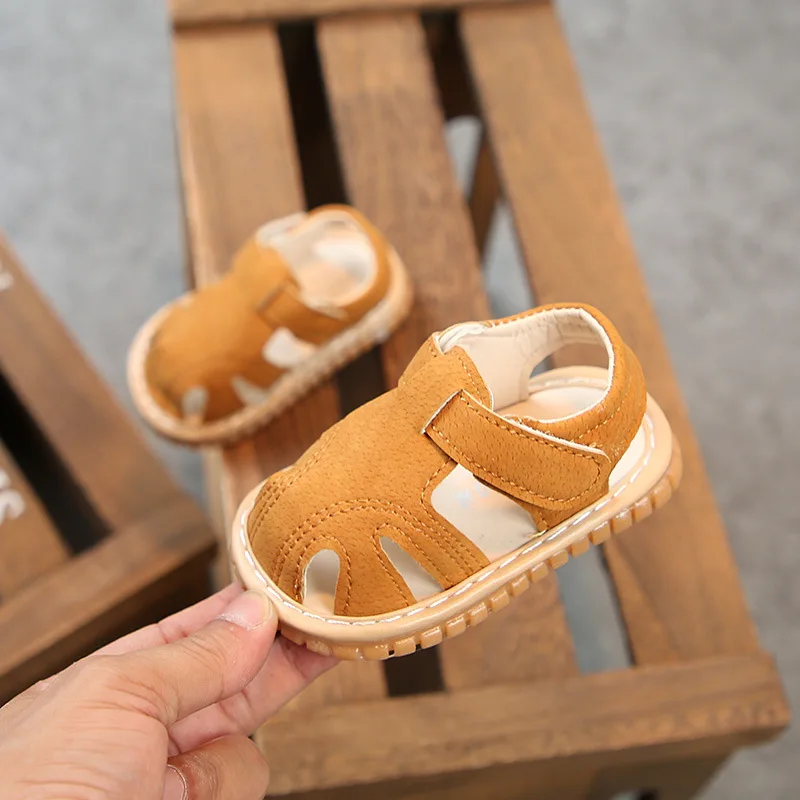 
Summer Baby Boy Sandals Infant Newborn Baby Sandals Girl Anti-slip Sole Crib Shoes Breathable Beach Sneakers 0-18M Sandals 