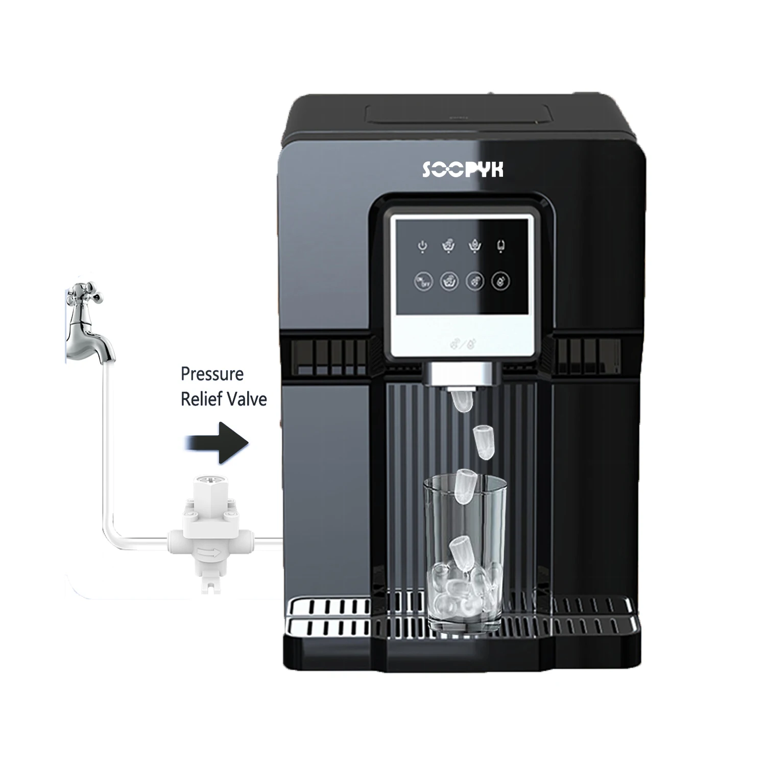 AQUART BYCZ573 Bottleless Portable Countertop Ice Maker and Water Dispenser Cooler for Selling