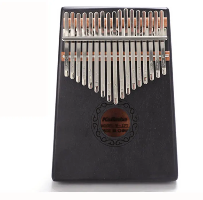 Hluru Musical Instruments Kalimba Mini 17 Keys Instruction Colorful Woodman Thumb Piano