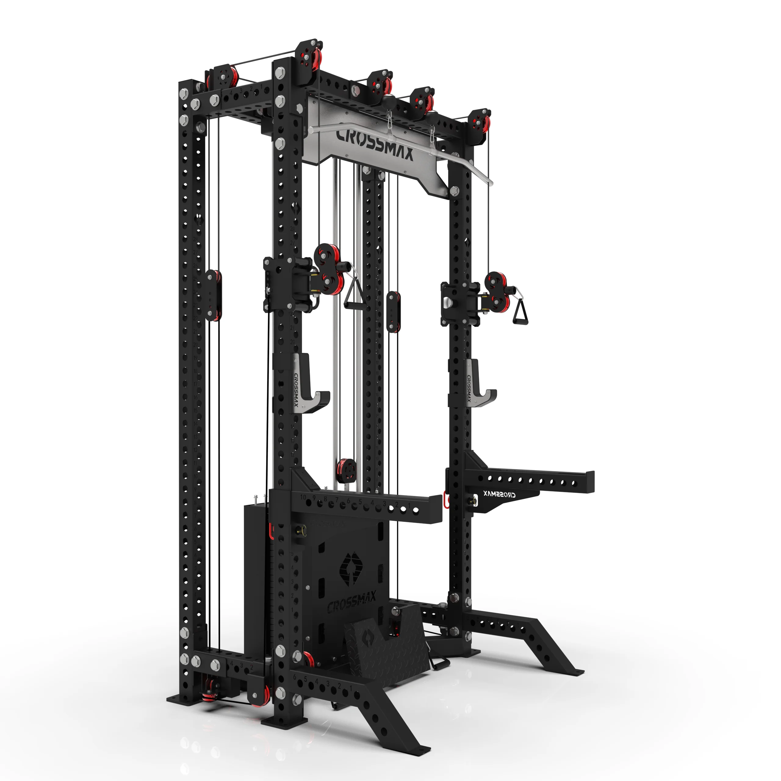 Newest Fitness Functional Trainer Crossover Cable Smith Power Rack Weight Cable Pully System Gym Smith Machine