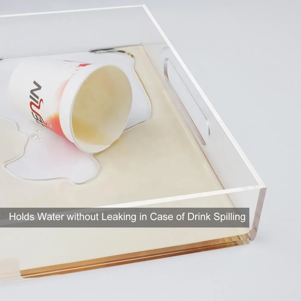 Clear 12x12x2 inch Square Acrylic Tray