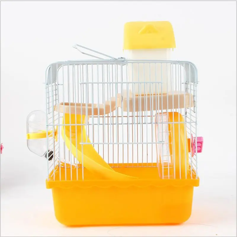 small castle hamster supplies villa double storey Portable Outing Mini Lightweight Cage Hamster cage with cabin