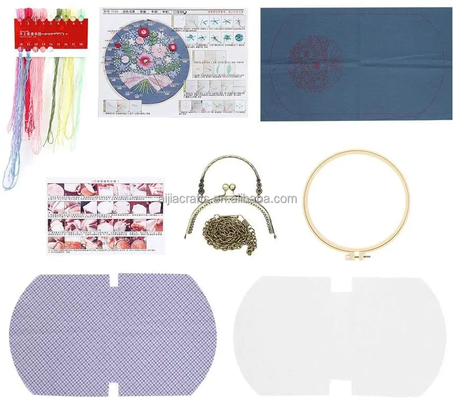 Набор для вышивания крестом начинающих рукоделие Китайский сумка-кошелек